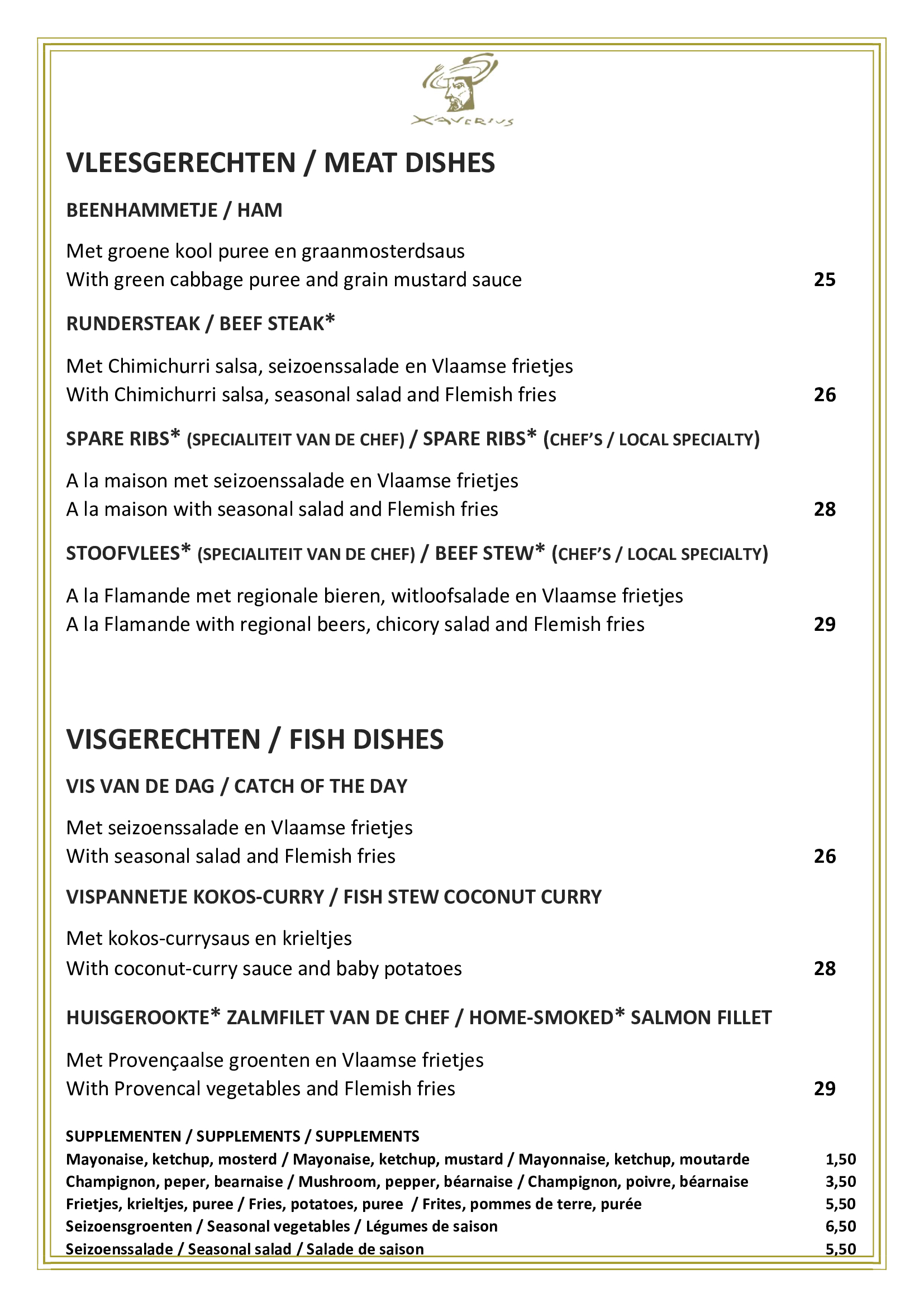 VLEES & VIS XAVERIUS WINTER 30.12.25